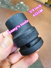 Tuýp 3/4 inch đen ngắn lục giác kingtony 16mm 17mm 18mm 19mm 20mm 21mm 651516M 651517M 651518M 651519M 651520M 651521M