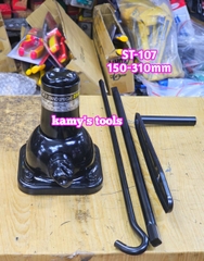 ST-107 Bộ kích quay tay 3 khúc con đội nâng gầm xe ô tô Toyota Innova, Fortuner, SUV, bán tải Stand Upright 150-310mm