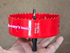 Mũi khoét lỗ tròn đa năng, mũi khoét sắt, mũi khoét gỗ HSS Bi Metal 85mm 90mm 95mm 100mm 110mm 120mm 130mm 140mm