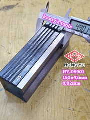Thước thủy Livo Nivo dẹp hình chữ nhật cân máy 150mm x 0.02mm HongYu HY-05901