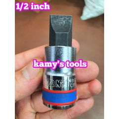 Đầu tuýp vít dẹp lỗ 1/2 inch Kingtony 8mm 10mm 12mm 14mm 16mm model 402208 402210 402212 402214 402216