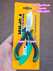 Kìm mũi tròn 5 inch 125mm SHO-805Y Strong Horse Topwin