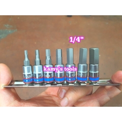 Bộ tuýp lục giác 1/4 inch Kingtony 7 chi tiết model 2127PR H3-H10