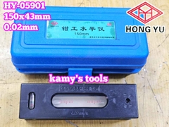 Thước thủy Livo Nivo dẹp hình chữ nhật cân máy 150mm x 0.02mm HongYu HY-05901
