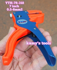 Kìm tuốt dây điện mỏ vịt YTH-78-318 tuốt dây 0.5-6mm2 dài 7 inch