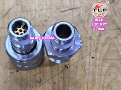 Bộ đầu khớp nối nhanh thủy lực TLP HH-II 3/8 inch NPT ren ngoài 17mm