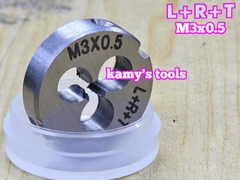 Bàn ren M3x0.5 (3x0.5) L+R+T (LRT) dụng cụ tạo ren ngoài bulong