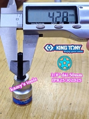 Đầu tuýp sao 5 cạnh Kingtony 3/8 inch IPR09 302D09-IPR15 302D15-IPR20 302D20-IPR25 302D25-IPR27 302D27-IPR30 302D30