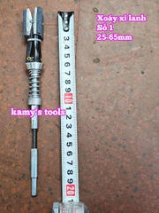 Dụng cụ doa mài xoáy lòng xy lanh động cơ 1 inch 25-65mm dài 200mm L+R+T và Bộ 3 đá mài (bán lẻ từng món)