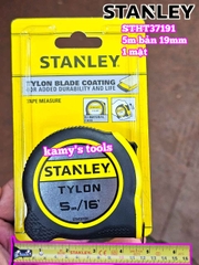 Thước cuộn thép 5m thước kéo 5 mét 1 mặt hệ mét inch bản 19mm Stanley STHT37191