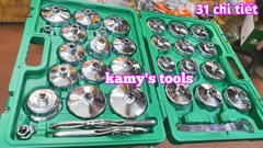 Bộ chén tháo cốc lọc nhớt, cảo vam tháo mở lọc dầu ô tô 31 chi tiết Gongju Lijing Trigoldte