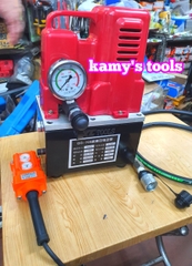 Bơm điện thủy lực qq-700 công suất 1.2kw công tắc bấm tay cao cấp trọng lượng nhẹ dễ mang đi