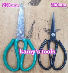 Kéo thép đen làm cá cắt gà vịt cắt ron cắt tỉa cây cảnh siêu sắc bén dài 200mm 230mm