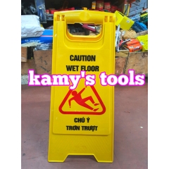 Biển cảnh báo chữ A chú ý trơn trượt