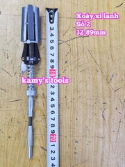 Dụng cụ doa mài xoáy lòng xy lanh động cơ 2 inch 32-89mm dài 230mm L+R+T và Bộ 3 đá mài (bán lẻ từng món)