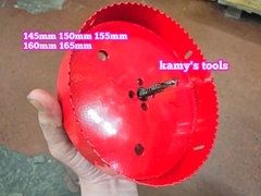 Mũi khoét lỗ tròn đa năng, mũi khoét sắt, mũi khoét gỗ HSS Bi Metal 145mm 150mm 155mm 160mm 165mm