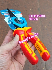 Kìm nhọn cách điện 1000v Total THTIP2381 dài 8 inch 200mm