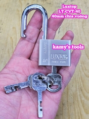 Ổ khóa trắng chìa vuông 4 chìa 4F 40mm Luxtop LT-CVT-40