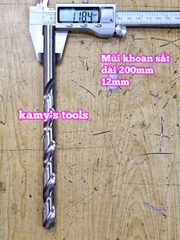 Mũi khoan sắt dài 200mm cỡ 9mm 10mm 11mm 12mm Wetools WT-232009 WT-232010 WT-232011 WT-232012