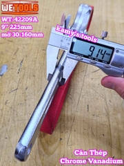 Cờ lê cảo mở lọc nhớt lọc dầu bằng dây da chống trượt 9 inch dây dài 520mm Wetools WT-42209A mở 30-160mm