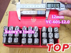 Bộ đóng chữ xuôi 12mm TOP YC-601-12.0