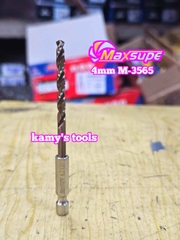 Mũi khoan sắt thép inox M35 chuôi lục giác Maxsupe 3mm 3.2mm 3.5mm 4mm 4.2mm 4.5mm 5mm 5.2mm 5.5mm 6mm