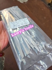 Dây thít dây rút inox 4.6mm 7.9mm inox 304 dài 100mm 150mm 200mm 250mm 300mm 350mm 400mm 500mm 600mm 800mm 1000mm 1200mm
