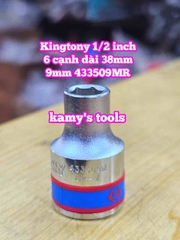 Đầu tuýp khẩu ngắn 1/2 inch Kingtony lục giác 6 cạnh 8mm 9mm 10mm 11mm 12mm 433508mr 433509mr 433510mr 433511mr 433512mr