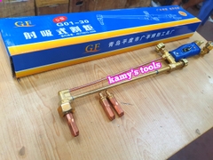 Tay cắt hơi oxy ga, mỏ đèn cắt gió đá G1-30, kèm 2 béc cắt