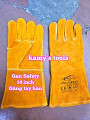 Găng tay hàn chất liệu da lộn GNC Safety 14 inch