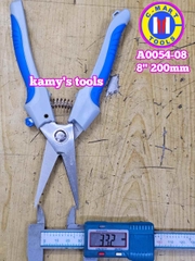 Kéo cắt tỉa cành đa năng mũi nhọn C-mart 8 inch 200mm A0054-08