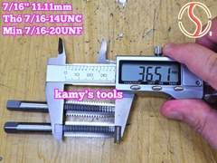 Bộ taro hệ inch tạo ren trong 7/16 inch (11.11mm) Shanghai bước ren thô và mịn 7/16-14 UNC 7/16-20 UNF
