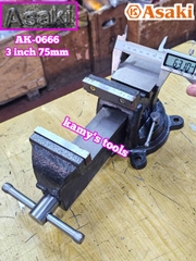 Ê tô bàn nguội xoay Asaki ngàm 75mm 3 inch AK-0666