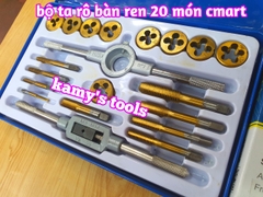 Bộ taro bàn ren 20 chi tiết model A1011 C-MART, bộ ta rô