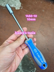 1450-10 Tua vít cán vặn ốc đầu tuýp lục giác Kingtony 10mm thân dài 125mm luôn cán 235mm