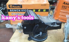 Ê tô bàn nguội xoay Asaki Ak-668 5 inch Ak-669 6 inch chính hãng chữ nỗi đổ khuôn không phải dán tem