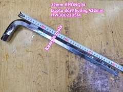 Lục giác đầu bằng 22mm Licota HW300220SM dài khoảng 422mm