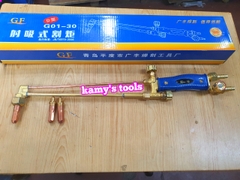 Tay cắt hơi oxy ga, mỏ đèn cắt gió đá G1-30, kèm 2 béc cắt