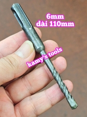 Mũi Khoan Bê Tông Đuôi Gài Avatar 6mm 8mm dài 110mm 6x110mm 8x110mm