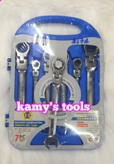 Bộ 7 cờ lê gật gù tự động chính hãng CMART T0009, cờ lê tự động lắc léo