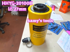 HHYG-20100K Kích thủy lực có lỗ rỗng tâm TLP 20 tấn hành trình 100mm lỗ 27mm 223mm-323mm