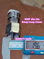Bộ nối nhanh hơi khí nén ren trong 21mm 40PF 40SF Wetools WT-40PF WT-40SF