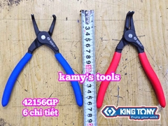Bộ kìm mở phe trong ngoài 6 chi tiết 7 inch và 10 inch Kingtony 42156GP
