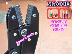 Kìm bấm cos pin tròn rỗng Mahco LY-04WF dài 9 inch 0.5-4mm2