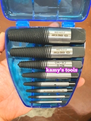 Bộ tháo mở lấy ốc vít bulong gãy 8 chi tiết M3-M50 kingtony 11208SQ