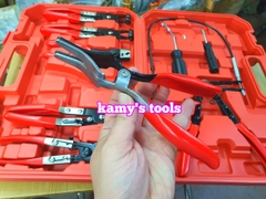 Bộ kìm tháo lắp cổ dê kẹp ống dẫn nhiên liệu 9 chi tiết kamytools