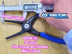 Kìm mở phe Cong trong ngoài 10 inch Kingtony 66HS-10 66SS-10 mở phe 40-100mm