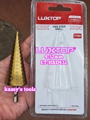 Mũi khoan tháp chuôi lục giác 4-32mm Luxtop LT-HSD432
