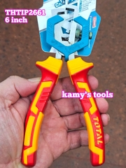 Kìm tuốt dây cách điện1000V Total THTIP2661 dài 6 inch 160mm