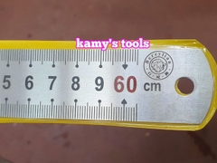 Thước lá inox 600mm (60cm) 2 hệ inch và mét bản 29mm hệ mét Berrylion